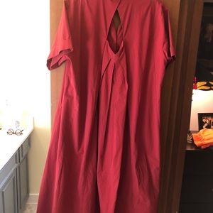 Donna Karan burgundy shirt dress